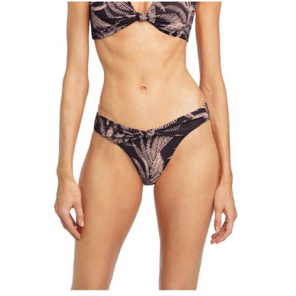 Robin Picone Chandy Knot Cheeky Bikini Bottoms In Ink‎ Size XS